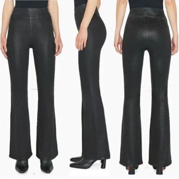 Frame Denim Denim - Frame Denim The Jetset High Rise Flare in Noir Coated Size 2